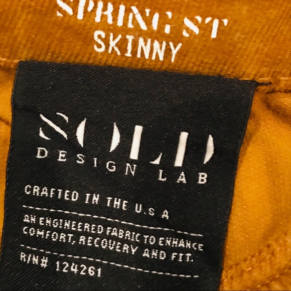 Design Lab | Woman’s Spring St Skinny Mustard Ombré Corduroys Size 25 - Picture 15 of 15